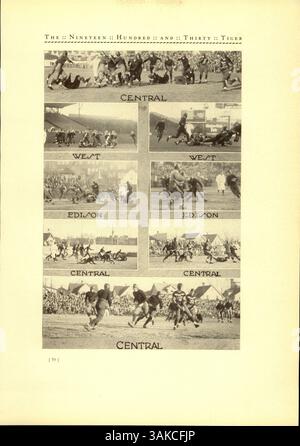 Das South High Yearbook 1930 mit dem Titel „Tiger“ bietet einen detaillierten Überblick über das Schuljahr 1929-1930, in dem Momente aus Schülerschaft, Lehrkörper, Leichtathletik und Vereinen erfasst werden und die Beiträge der afroamerikanischen Schule betont werden. Stockfoto
