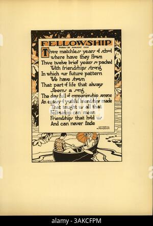 Das South High Yearbook 1930 mit dem Titel „Tiger“ dokumentiert die Schlüsselaspekte des Schuljahres 1929-1930 mit Schülern, Lehrkräften, Vereinen, Leichtathletik, und bemerkenswerte Ereignisse. Es hebt auch die afroamerikanischen Beiträge für die Schulgemeinschaft hervor. Stockfoto