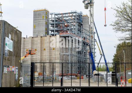 Baustelle des South Clyde Energy Centre an Energy from Waste Facility (EFW), Bogmoor Road, Glasgow, Schottland, Vereinigtes Königreich, Europa Stockfoto