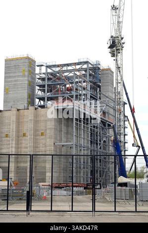 Baustelle des South Clyde Energy Centre an Energy from Waste Facility (EFW), Bogmoor Road, Glasgow, Schottland, Vereinigtes Königreich, Europa Stockfoto