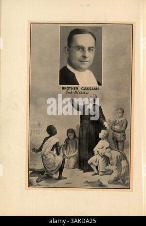 Das „Athanasian“ Jahrbuch 1931 der de La Salle High School fängt das Schuljahr 1930-1931 ein und hebt Schüler, Dozenten, Sportveranstaltungen, Clubs, und wichtige Schulmomente aus dieser Zeit. Stockfoto