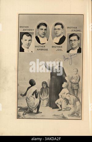 Das Jahrbuch „Athanasian“ 1931 der de La Salle High School dokumentiert Schüler, Lehrkräfte, Vereine, Sportveranstaltungen und andere Schulaktivitäten aus dem Schuljahr 1930-1931. Stockfoto