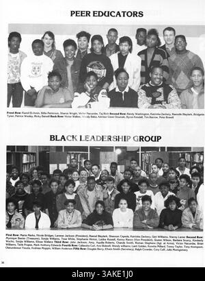 Dieses Polaris Jahrbuch 1988 von der North High School zeigt Studenten, Dozenten, Vereine, Leichtathletik und Veranstaltungen aus dem Schuljahr 1987-1988. Stockfoto