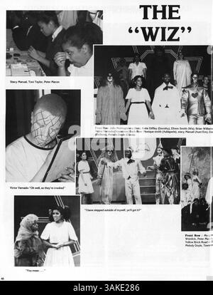 Dieses Polaris Jahrbuch 1988 von der North High School zeigt Schülerporträts, Fotos von Lehrern, sportliche Leistungen und Schulveranstaltungen aus dem Jahr 1987-1988. Stockfoto