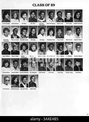 Das Polaris-Jahrbuch 1988 der North High School dokumentiert die Schülerschaft, die Fakultät, den Sport und die außerschulischen Aktivitäten des Schuljahres 1987-1988. Stockfoto