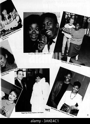 Das Polaris Jahrbuch 1988 der North High School beleuchtet die wichtigsten Aktivitäten der Schüler, Lehrkräfte, Leichtathletik und Veranstaltungen im Schuljahr 1987-1988. Stockfoto