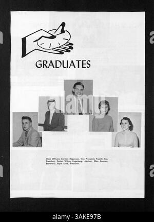 Das Jahrbuch des Lutherischen Bibelinstituts 1957, The Reflector, dokumentiert die Beteiligung von Studenten und Lehrkräften an Aktivitäten und Veranstaltungen aus dem Schuljahr 1956-1957. Stockfoto