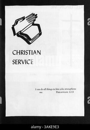 Das Jahrbuch des Lutherischen Bibelinstituts 1957, The Reflector, erfasst die wichtigsten Momente, Porträts und Aktivitäten des akademischen Jahres 1956-1957. Stockfoto