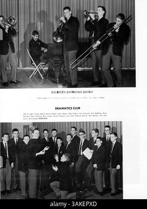 Breck Yearbook 1961 beleuchtet das Leben der Schüler, die Leistungen, den Sport und außerschulische Aktivitäten im Schuljahr 1960-1961. Stockfoto