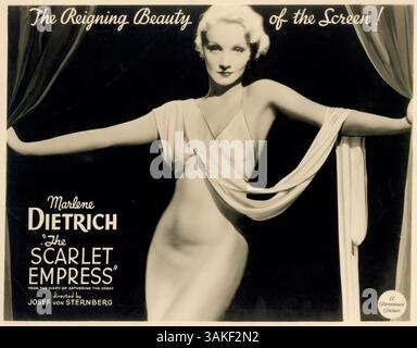 März 2017: Marlene Dietrich, Publicity Portrait for the Film, The Scarlet Empress, 1934 (Foto: © JT Vintage/Glasshouse Via ZUMA Wire) Stockfoto