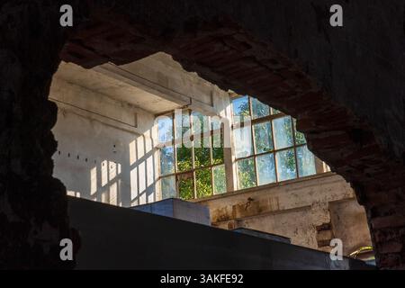 Gebrochener Rahmen Stockfoto