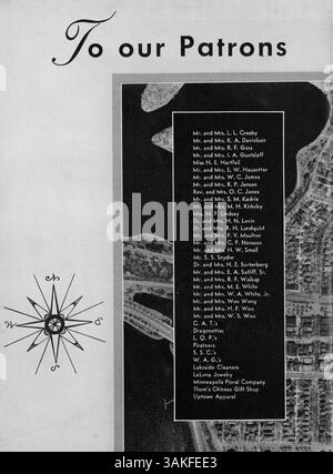 Das „Hesperian“ Jahrbuch 1951 von der West High School erfasst die Schüler, Lehrer, Vereine, Leichtathletik und bemerkenswerte Ereignisse des akademischen Jahres 1950-1951 und bietet einen umfassenden Überblick über die Schulgemeinschaft. Stockfoto