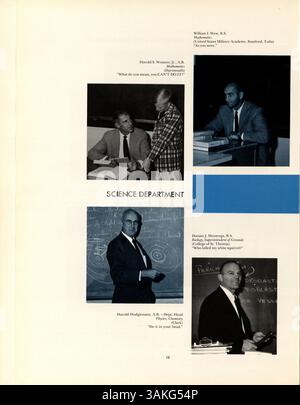 Das „Call O' Pan“-Jahrbuch von 1966 beleuchtet die Aktivitäten und Erfolge der Blake School-Community und dokumentiert Veranstaltungen, das Schülerleben und außerschulische Aktivitäten aus dem Schuljahr 1965-1966. Stockfoto