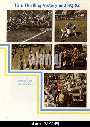 Dieses Jahrbuch der Edison High School dokumentiert die Schüler, Lehrer, außerschulische Vereine und Sportaktivitäten aus dem Schuljahr 1982-1983. Stockfoto