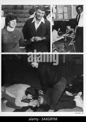 Das Echowan '84 Jahrbuch der St. Louis Park High School zeigt Veranstaltungen, Lehrkörper, Sport und Schüleraktivitäten, die während des Schuljahres 1983-1984 stattfanden. Stockfoto