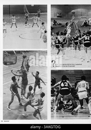 Das Echowan '84 Jahrbuch der St. Louis Park High School präsentiert die Leistungen, Veranstaltungen und das Studentenleben des Schuljahres 1983-1984, einschließlich Leichtathletik, Clubs und Höhepunkte der Fakultät. Stockfoto