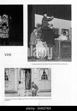 Das Jahrbuch 1969 der St. Anthony Village High School, „69 Villager“, dokumentiert die Ereignisse, Schüler, Lehrer, Vereine und Leichtathletik des Schuljahres 1968-1969. Stockfoto