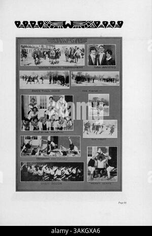 Das Washburn Yearbook 1928 mit dem Titel Wahian zeigt die Schüler, Lehrer, Clubs, leichtathletik und andere Veranstaltungen aus dem akademischen Jahr 1927-1928 an der Washburn High School im Hennepin County. Es erfasst das Wesen des Schullebens und der Aktivitäten in diesem Zeitraum. Stockfoto