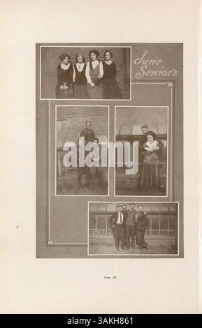 Diese Ausgabe des South High Yearbook, Tiger 1923, beleuchtet die Studenten, Lehrkräfte, Leichtathletik, Clubs und andere bedeutende Veranstaltungen des Schuljahres 1922-1923, die sich mit der Geschichte und den Leistungen der afroamerikanischen Bevölkerung befassen. Stockfoto