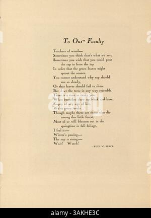 Diese Ausgabe des Roosevelt Yearbook, Sagamore 1929, erfasst wichtige akademische und soziale Ereignisse sowie Schüler- und Lehrerprofile der Roosevelt High School. Stockfoto