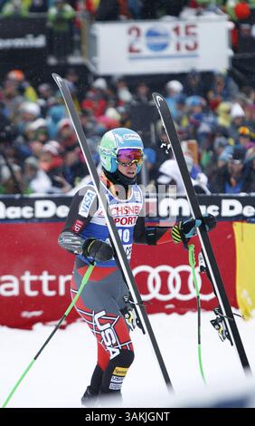 Dezember 2013 - Beaver Creek, Colorado, USA S - Ted Ligety (18) aus den USA nach dem fünften Platz in den Birds of Prey Audi FIS World Cup Herren Super-G in Beaver Creek, Colorado. (Kreditbild: © Erich Schlegel/ZUMAPRESS.com) Stockfoto