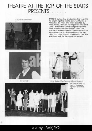 Das Jahrbuch „Eighty Two Centralian“ 1982 der Central High School dokumentiert die bedeutenden Menschen, Ereignisse und Aktivitäten des akademischen Jahres 1981-1982. Stockfoto