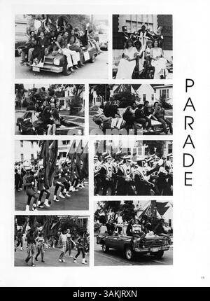 In diesem Jahrbuch „Eighty Two Centralian“ der Central High School werden die wichtigsten Momente des Schuljahres 1981-1982 vorgestellt. Der Schwerpunkt liegt dabei auf Schülern, Lehrern und Schulaktivitäten. Stockfoto