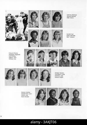 Dieses Jahrbuch 1982 „Eighty Two Centralian“ der Central High dokumentiert die Schüler, Lehrer, Vereine, Leichtathletik und andere Veranstaltungen aus dem Schuljahr 1981-1982. Stockfoto
