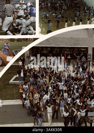 Dieses Jahrbuch dokumentiert die Schüler, Lehrer, Vereine, Leichtathletik und die Ereignisse des Schuljahres 1977-1978 an der North High School. Stockfoto