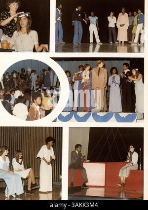 Das North High Yearbook 1978, Polaris, zeigt das Leben von Studenten, Dozenten, Sportmannschaften, und außerschulische Clubs aus dem akademischen Jahr 1977-1978, die eine Momentaufnahme des Schuljahres anbieten. Stockfoto