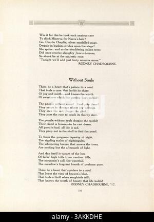 Das Hesperian Yearbook 1917 der West High School zeigt die Leistungen von Studenten, Lehrkräften, außerschulischen Clubs und Sportteams während des akademischen Jahres 1916-1917 im Hennepin County. Stockfoto