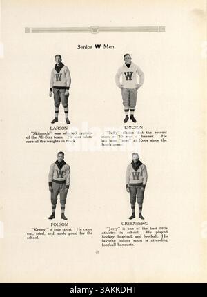 Das „Hesperian“ Jahrbuch von 1917 zeigt Schüler, Lehrer, Sportmannschaften und Clubaktivitäten der West High während des Schuljahres 1916-1917 und bewahrt so einen historischen Blick auf die damalige Schulgemeinschaft. Stockfoto