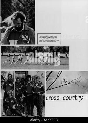 Das Collage Yearbook 1974 der Marshall University dokumentiert das Schuljahr 1973-1974. Stockfoto