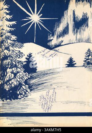 Das Polaris Yearbook 1958 der North High School dokumentiert die Ereignisse, Schüler, Lehrer, Leichtathletik und Clubs des Schuljahres 1957-1958 mit einem Schwerpunkt auf afroamerikanischer Geschichte und Beiträgen. Stockfoto