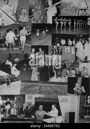 Das Polaris-Jahrbuch 1958 von North High zeigt Schüler, Lehrer, Sport, Vereine und Veranstaltungen aus dem Schuljahr 1957-1958 und hebt die Beiträge der afroamerikanischen Kultur hervor. Stockfoto