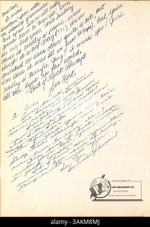 Das Polaris Yearbook 1958 der North High School dokumentiert die akademischen und außerschulischen Höhepunkte der Schule aus dem Schuljahr 1957-1958 und dokumentiert die Rolle der afroamerikanischen Geschichte und der Beteiligung der Schüler an der Gestaltung der Schulgemeinschaft. Stockfoto