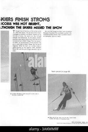 Das Jahrbuch Windigo '81 der Edina West High bietet eine Aufzeichnung des Schuljahres 1980-1981 und beleuchtet die akademischen, sportlichen und sozialen Erfahrungen von Schülern, Lehrkräften und Mitarbeitern. Stockfoto