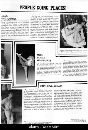 Das Windigo Jahrbuch 1981 der Edina West High School bietet einen umfassenden Überblick über das Schuljahr 1980-1981 und dokumentiert Schüler, Lehrer, Vereine und sportliche Veranstaltungen. Stockfoto