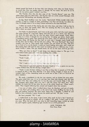 Das Northrop Collegiate Yearbook 1945 mit dem Titel Tatler dokumentiert Schüler, Lehrer, Schulvereine, leichtathletik und Schlüsselveranstaltungen aus dem Schuljahr 1944-1945 an der Northrop Collegiate High School im Hennepin County. Stockfoto