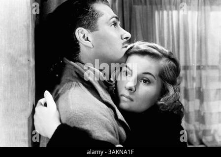 15. Dezember 2013: Joan Fontaine, Schauspielerin des Regisseurs Alfred Hitchcock aus dem Jahr 1941, die für ihre Arbeit in Rebecca bekannt ist, starb. Sie war 96. IM BILD: JOAN FONTAINE UND LAURENCE OLIVIER, IN „REBECCA“. (Kreditbild: © SNAP/Entertainment Pictures/ZUMAPRESS.com) Stockfoto