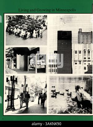 Die 1980 erschienene Ausgabe von „Reflections“, The Blake Yearbook, erinnert an das Schuljahr, indem sie Schüler, Lehrer, Vereine, Leichtathletik und andere Ereignisse von 1979 bis 1980 dokumentiert. Stockfoto