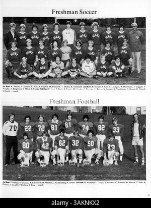 Dieses 1980 Blake Yearbook erfasst die Schüler, Lehrer, außerschulische Vereine, Sportmannschaften und wichtige Ereignisse aus dem Schuljahr 1979-1980. Stockfoto