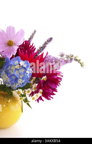 Garten Blume Bouquet mit Hydrangea Kosmos und andere Stockfoto