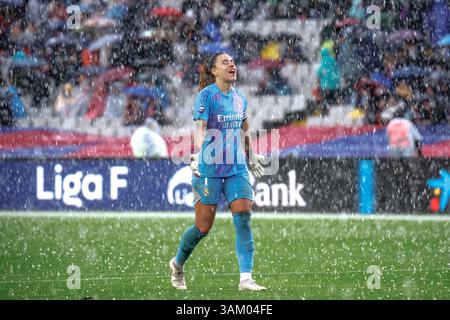 Barcelona, Spanien. März 2025. Misa Rodriguez feiert den Sieg in der spanischen Frauenliga, Liga F, dem Fußballspiel zwischen dem FC Barcelona und Stockfoto