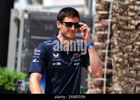 Sakhir, Bahrain. April 2025. Jack Doohan (aus) Alpine F1 Team. 13.04.2025. Formel-1-Weltmeisterschaft, Rd 4, Grand Prix Von Bahrain, Sakhir, Bahrain, Wettkampftag. Quelle: James Moy/Alamy Live News Stockfoto