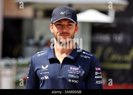 Sakhir, Bahrain. April 2025. Pierre Gasly (FRA) Alpine F1 Team. 13.04.2025. Formel-1-Weltmeisterschaft, Rd 4, Grand Prix Von Bahrain, Sakhir, Bahrain, Wettkampftag. Quelle: James Moy/Alamy Live News Stockfoto