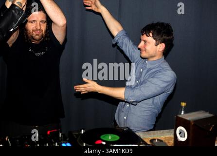 22. Februar 2014 - Kopenhagen, Dänemark - Elijah Wood DJing in einem Club am 22. Februar 2014 in Kopenhagen, Dänemark (Bild: © Famous/Ace Pictures/ZUMAPRESS.com) Stockfoto