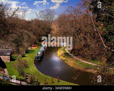 Monmouth & Brecon Kanal am Llangattock Ofen Stockfoto