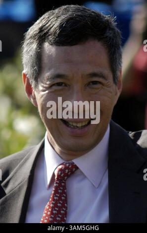 20. November 2004 - USA - KRT WORLD NEWS STAND ALONE PHOTO SLUGGED: LOONG KRT FOTO VON HELEN HUGHES/KRT (12. April) Singapur Premierminister Lee Hsien Loong auf dem APEC Forum in Santiago, Chile, 20. November 2004. (lde) 2005 (Bild: © Helen Hughes/mct/ZUMAPRESS.com) Stockfoto