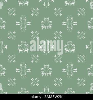 Dekoratives Vektor-Muster im Vintage-Stil Stock Vektor